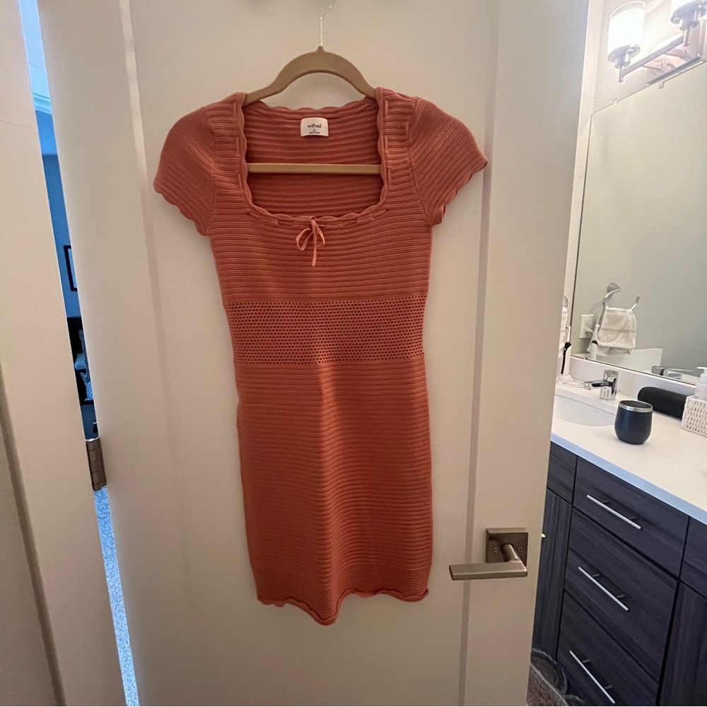 Wilfred Reception Dress in Terracotta